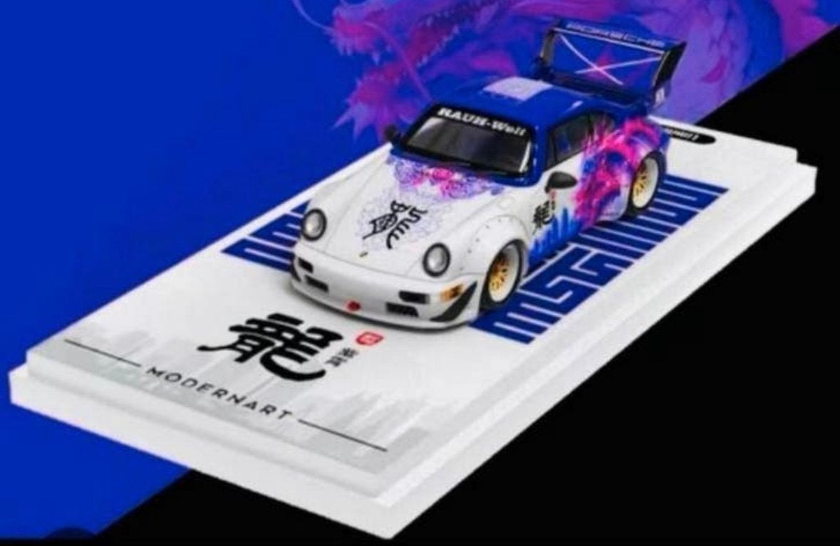 ModernArt Porsche RWB 964 Fortune Dragon Purple, Ophalen of Verzenden, Zo goed als nieuw