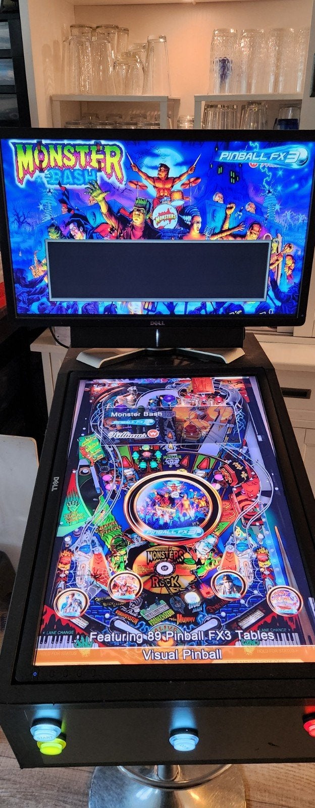 Virtuele Flipperkast met 89 Pinball FX3 Tafels, Ophalen, Zo goed als nieuw
