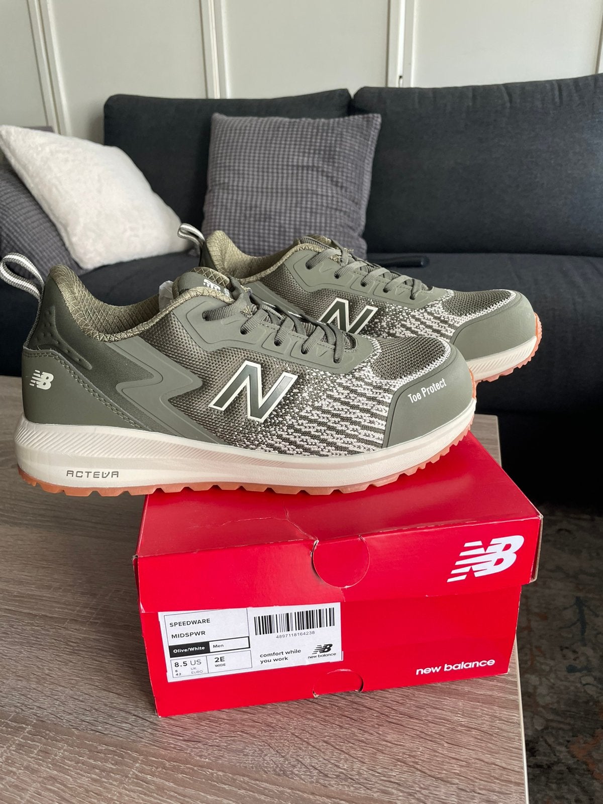 New Balance Speedware S1P Olive/White, Overige kleuren, Nieuw, Ophalen of Verzenden, Werkschoenen
