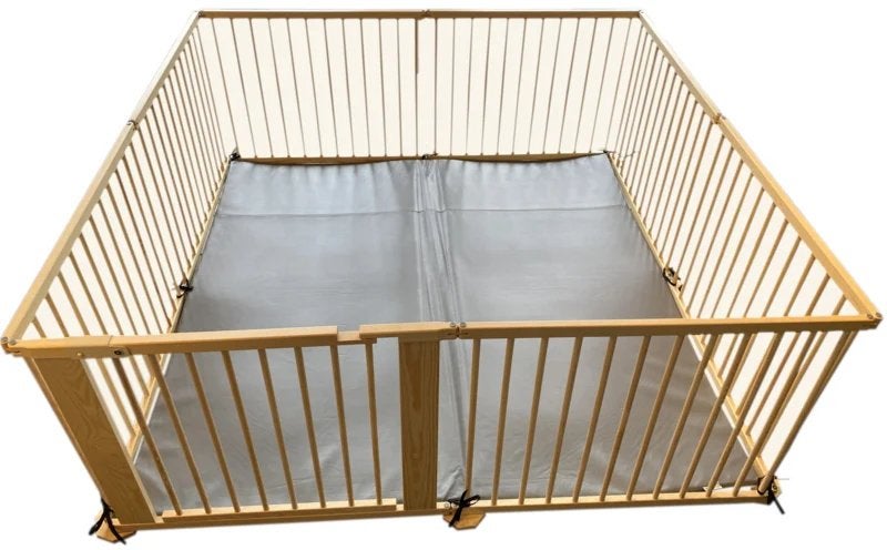 Grondbox playpen - Houten box 7.3 meter, Ophalen of Verzenden, Gebruikt, Vierkant