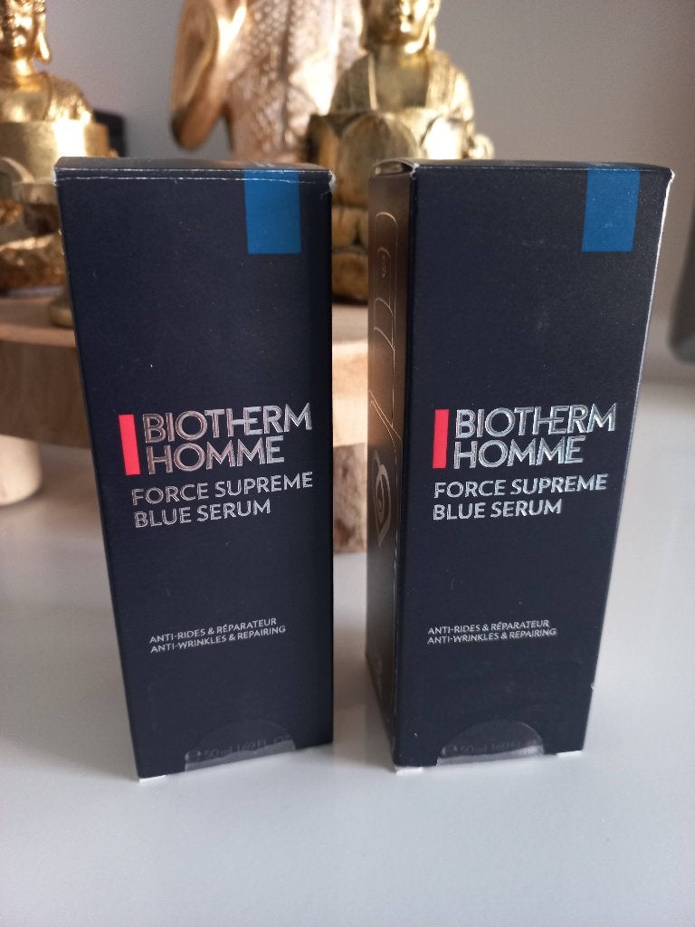 Biotherm Homme Force Supreme Blue Serum 2x 50ml =100ml, Ophalen of Verzenden, Nieuw, Gehele gezicht, Verzorging