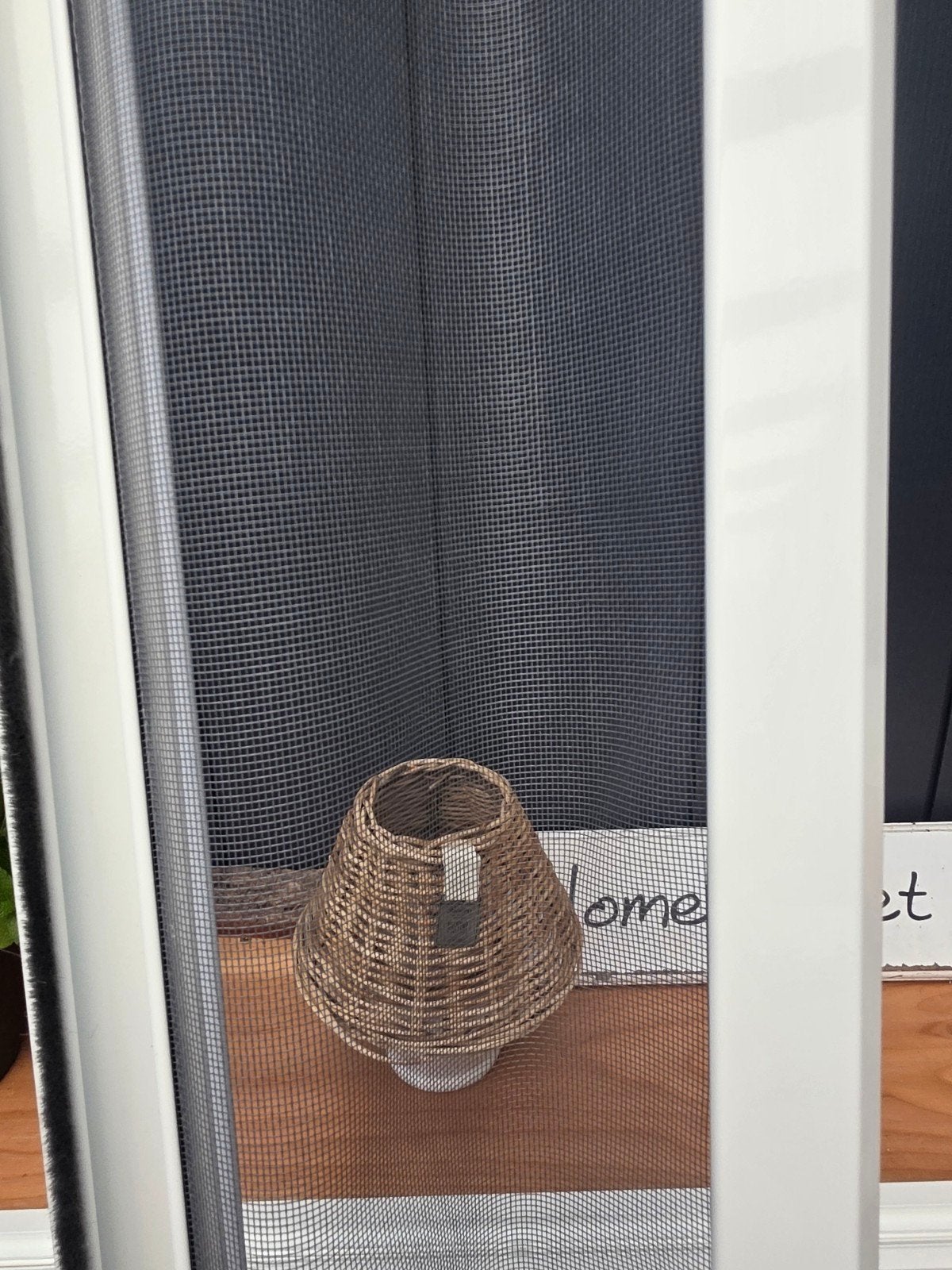Hordeur op maat - Wit frame, zwart gaas, Ophalen, 80 tot 100 cm, Hordeur, Nieuw