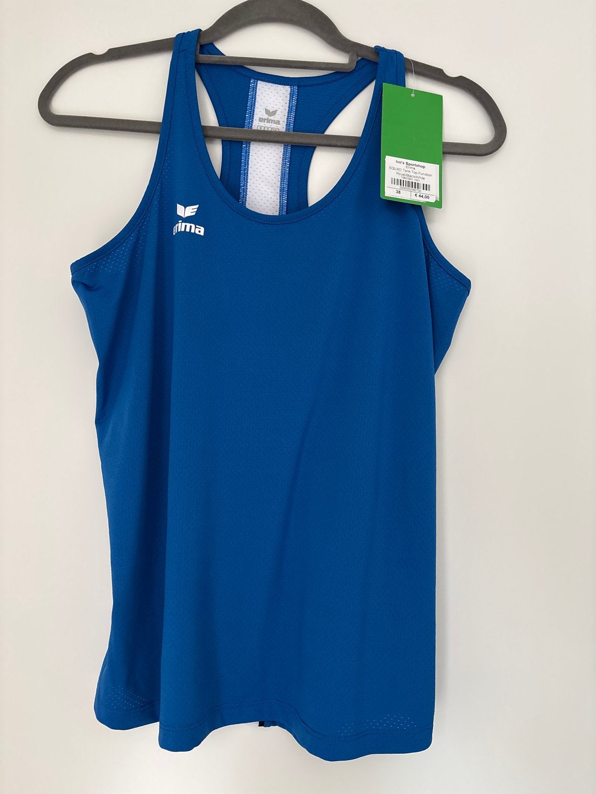Erima SQUAD Tank Top Function Royal/Black/White Maat 38, Maat 38/40 (M), Blauw, Nieuw, Ophalen of Verzenden