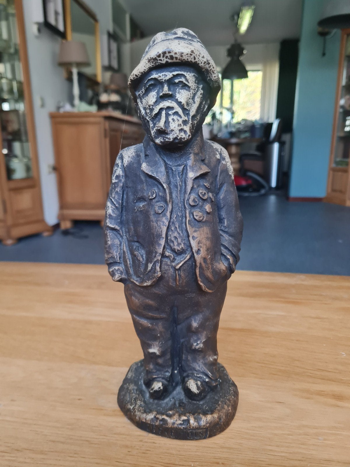 Vintage Beeldje Zeefke Mols - Uniek Kunstwerk, Minder dan 20 cm, Ophalen of Verzenden, Gemerkt, Beeld