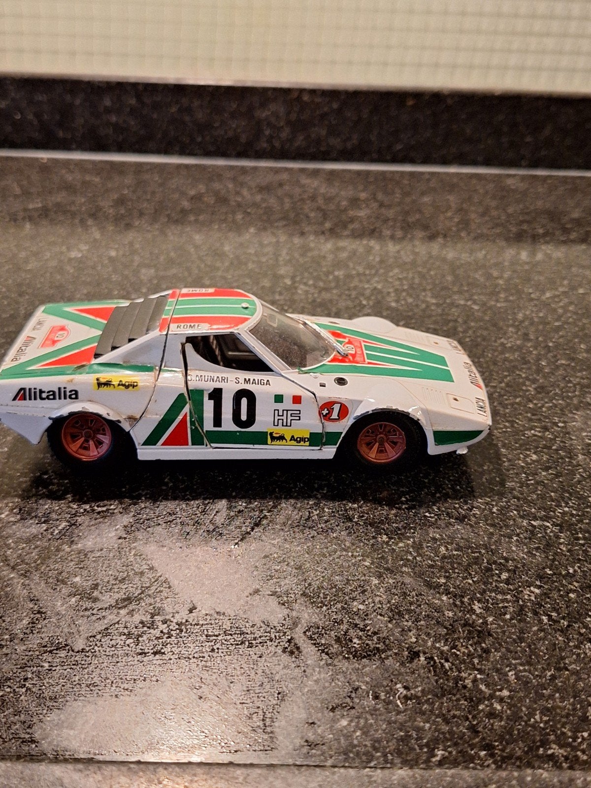 Burago Lancia Stratos Rally Monte Carlo Schaal 1/24, Ophalen of Verzenden, Gebruikt, Auto, Bburago
