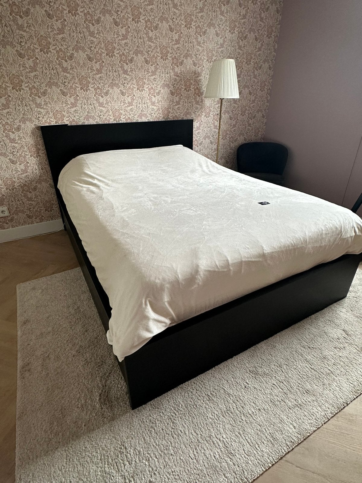 IKEA MALM tweepersoonsbed bruin 140x200 cm  4 lades, Huis en Inrichting, Ophalen, Bruin, Tweepersoons, 140 cm