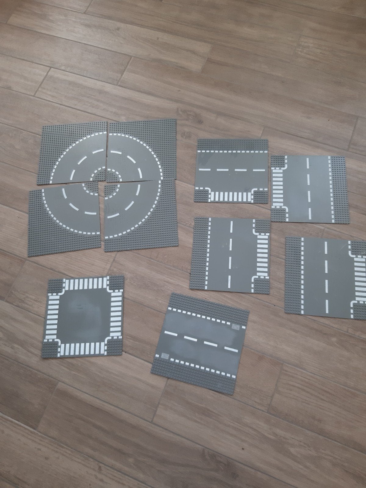 Lego City Grondplaten - Wegen en rotonde, Lego, Ophalen of Verzenden, Grondplaat, City