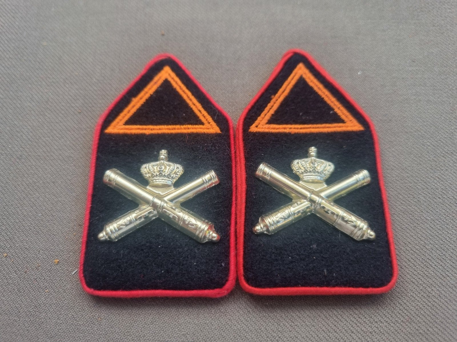 setje opl reserve officier Artillerie, Verzamelen, Ophalen of Verzenden, Landmacht, Nederland, Embleem of Badge