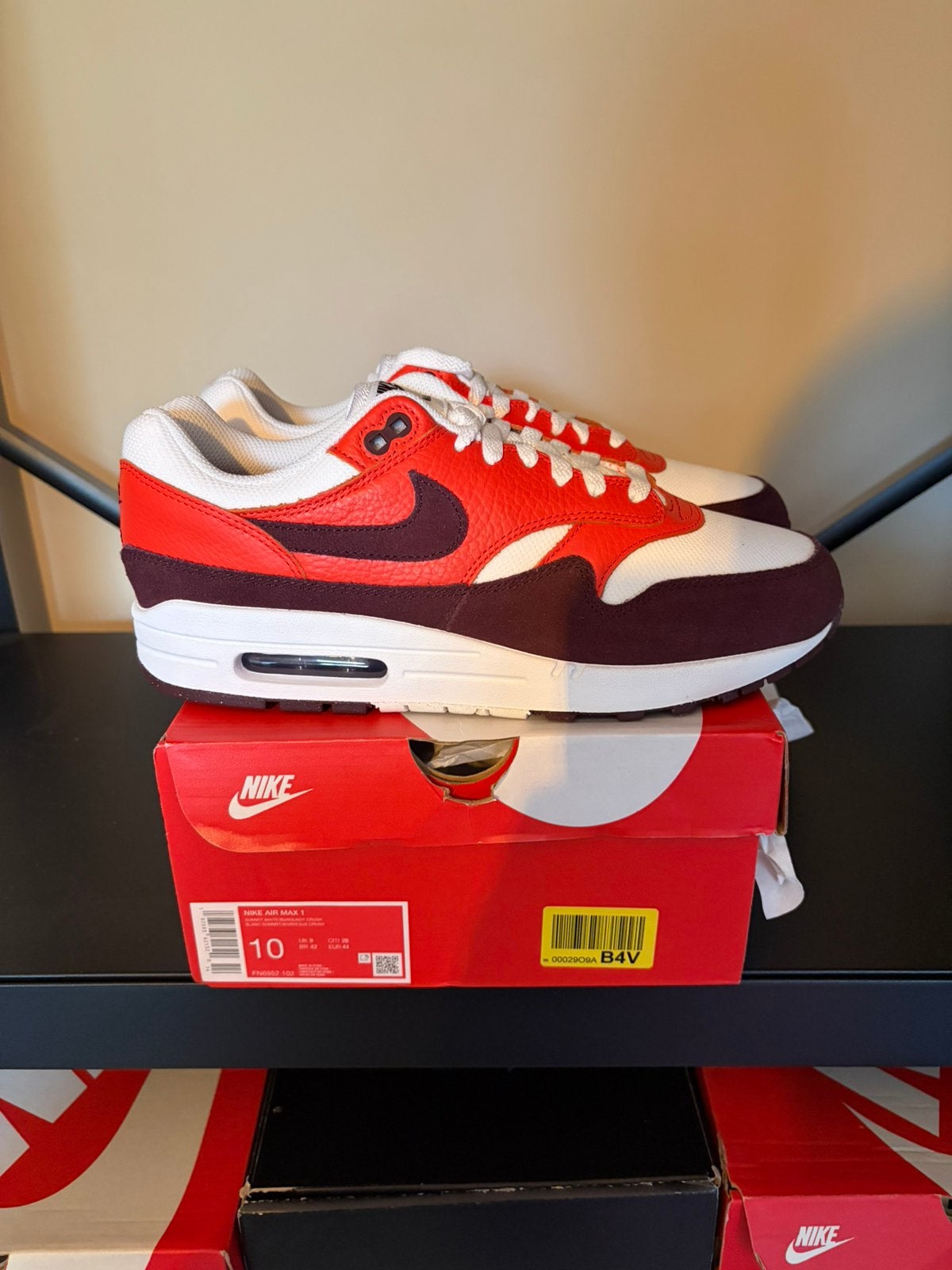 Nike air max 1 44, Ophalen of Verzenden, Zo goed als nieuw, Overige kleuren