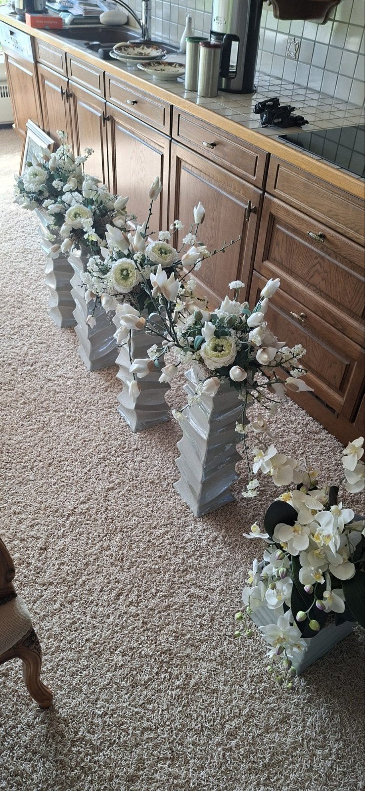 Kunstbloemen in prachtige potten, Huis en Inrichting, Ophalen of Verzenden, Zo goed als nieuw