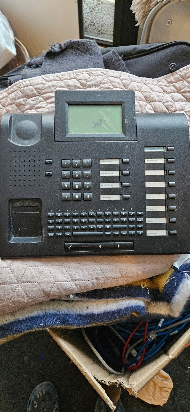 Siemens Optiset E Telefoon met Headset en ISDN Adapter, Ophalen of Verzenden, Gebruikt, 1 handset