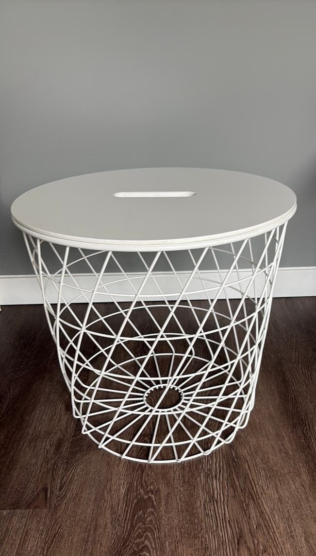 Kvistbro - opbergtafel - Ikea, Ophalen, Nieuw, Rechthoekig, Mand