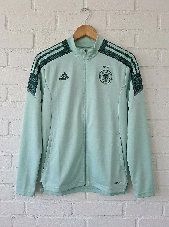 Duitsland Voetbal Trainingsjack - Adidas Primeblue, Maat M, Verzenden, Zo goed als nieuw, Trainingspak