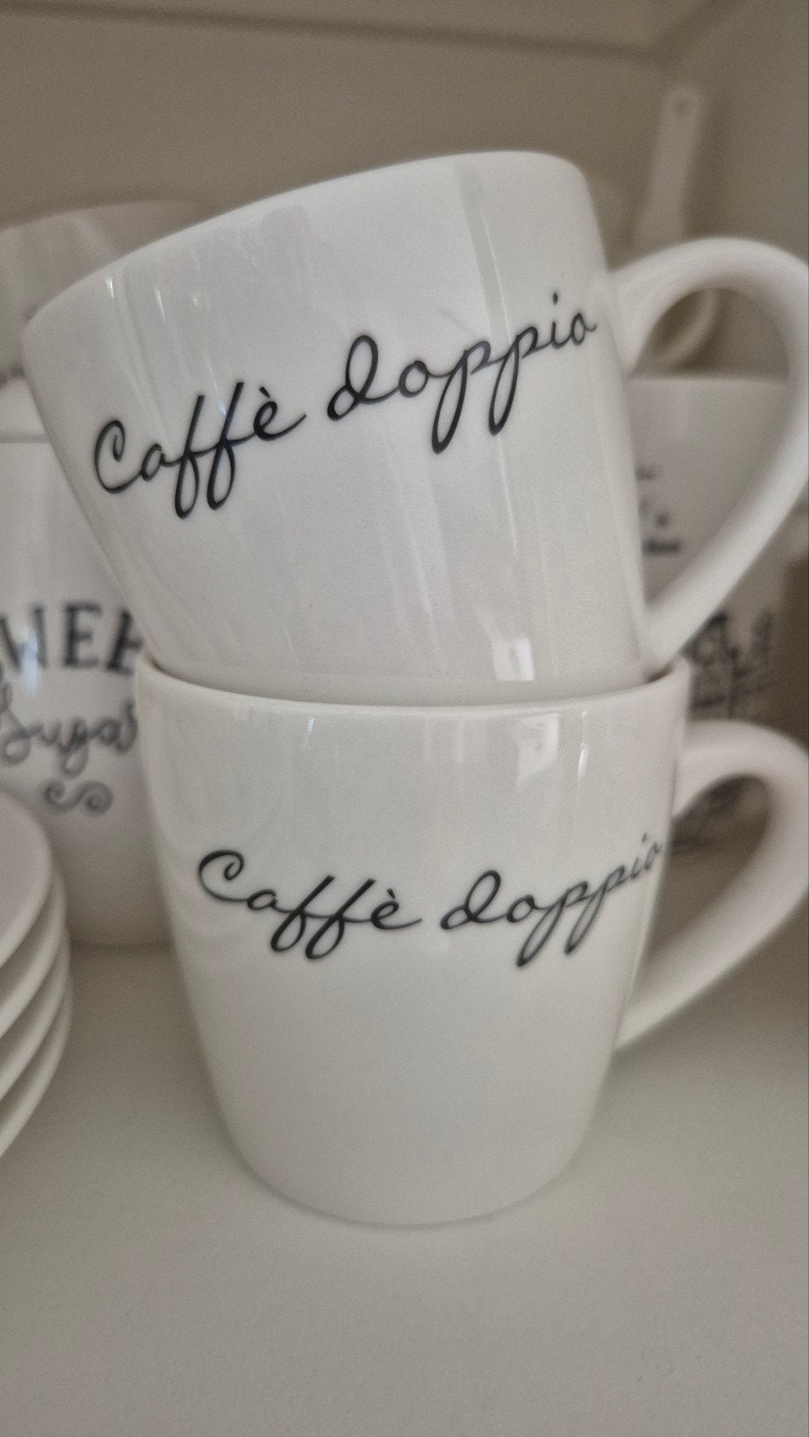 Cafe Doppio Riviera Maison, Ophalen of Verzenden, Zo goed als nieuw, Aardewerk, Overige stijlen