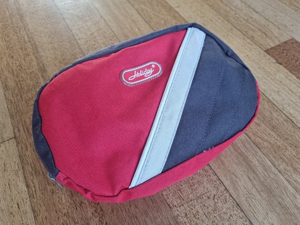 Cross body bag, heuptas, rood met grijs, Sieraden, Tassen en Uiterlijk, Ophalen, Nieuw, Rood