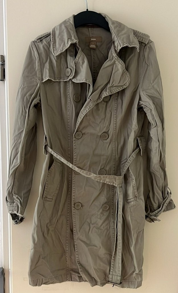 Mavi trenchcoat kaki maat M, Verzenden, Gedragen, Maat 38/40 (M), Groen