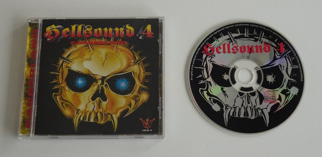 Hellsound 4 - Gabberland -- Hardcore / Gabber CD 1996, Cd's en Dvd's, Cd's | Dance en House, Zo goed als nieuw, Overige genres