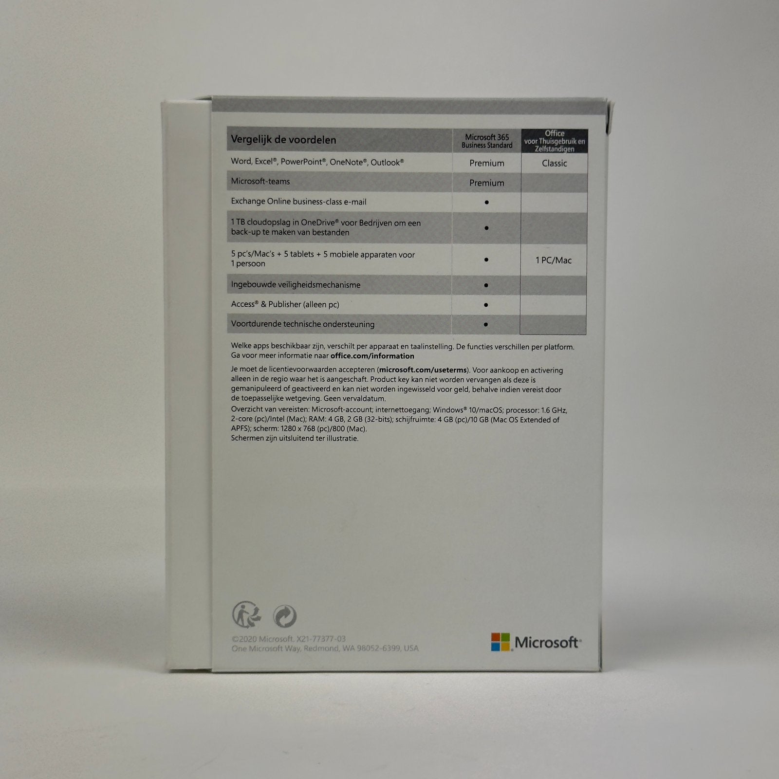 Microsoft Office Home & Business 2019 Retail NL – Origineel, Ophalen of Verzenden, Gebruikt, MacOS