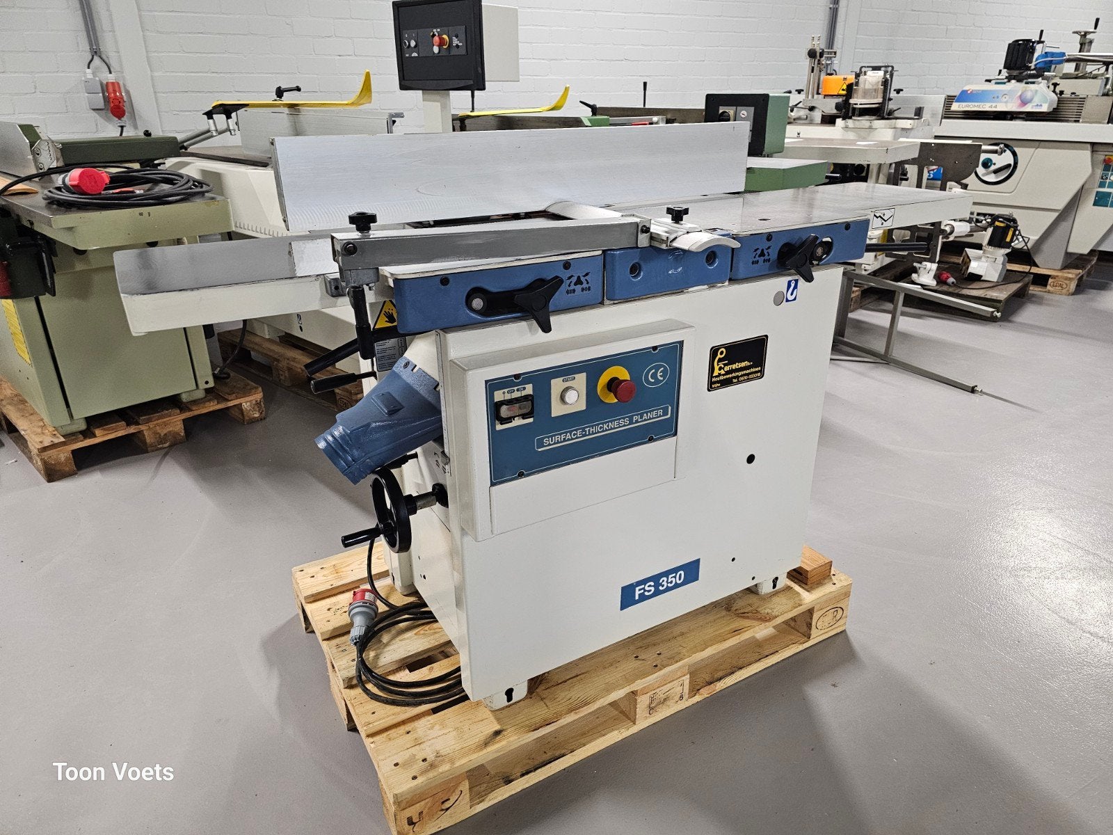 Vlakvandiktebank SCM MiniMax Type FS350, Doe-het-zelf en Verbouw, Ophalen, Gebruikt