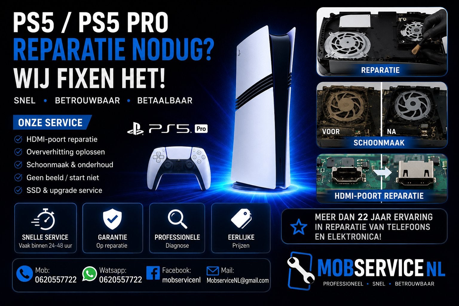 Playstation 5 reparatie, Ophalen of Verzenden, Zo goed als nieuw