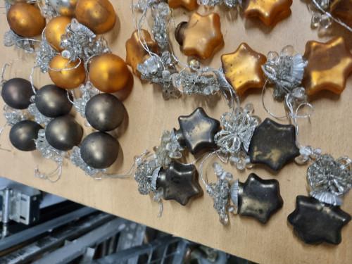 B229 kerstboomhangers mini met glazen  bloem, Ophalen of Verzenden, 'T Olde Gre-j, Info@toldegrej.nl, Endepoelstraat 20f Didam