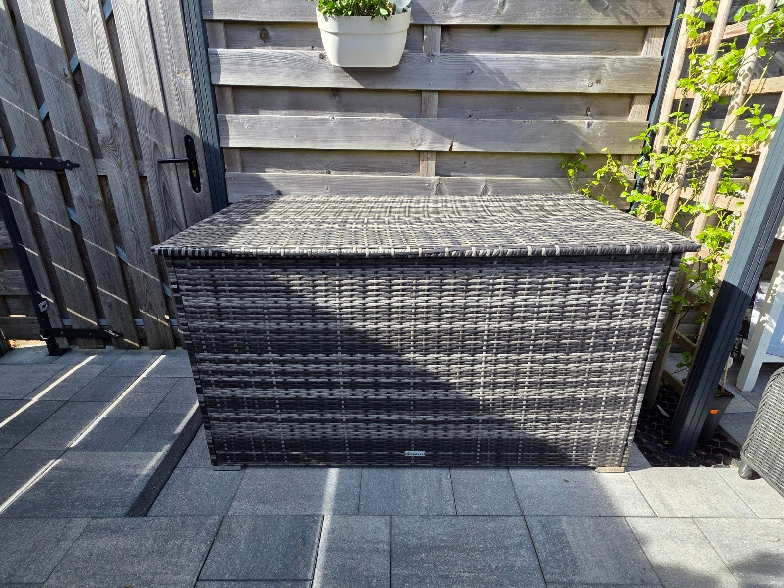 Rotan kussenbox tectake oslo, Ophalen, Gebruikt, Kunststof, Overige typen