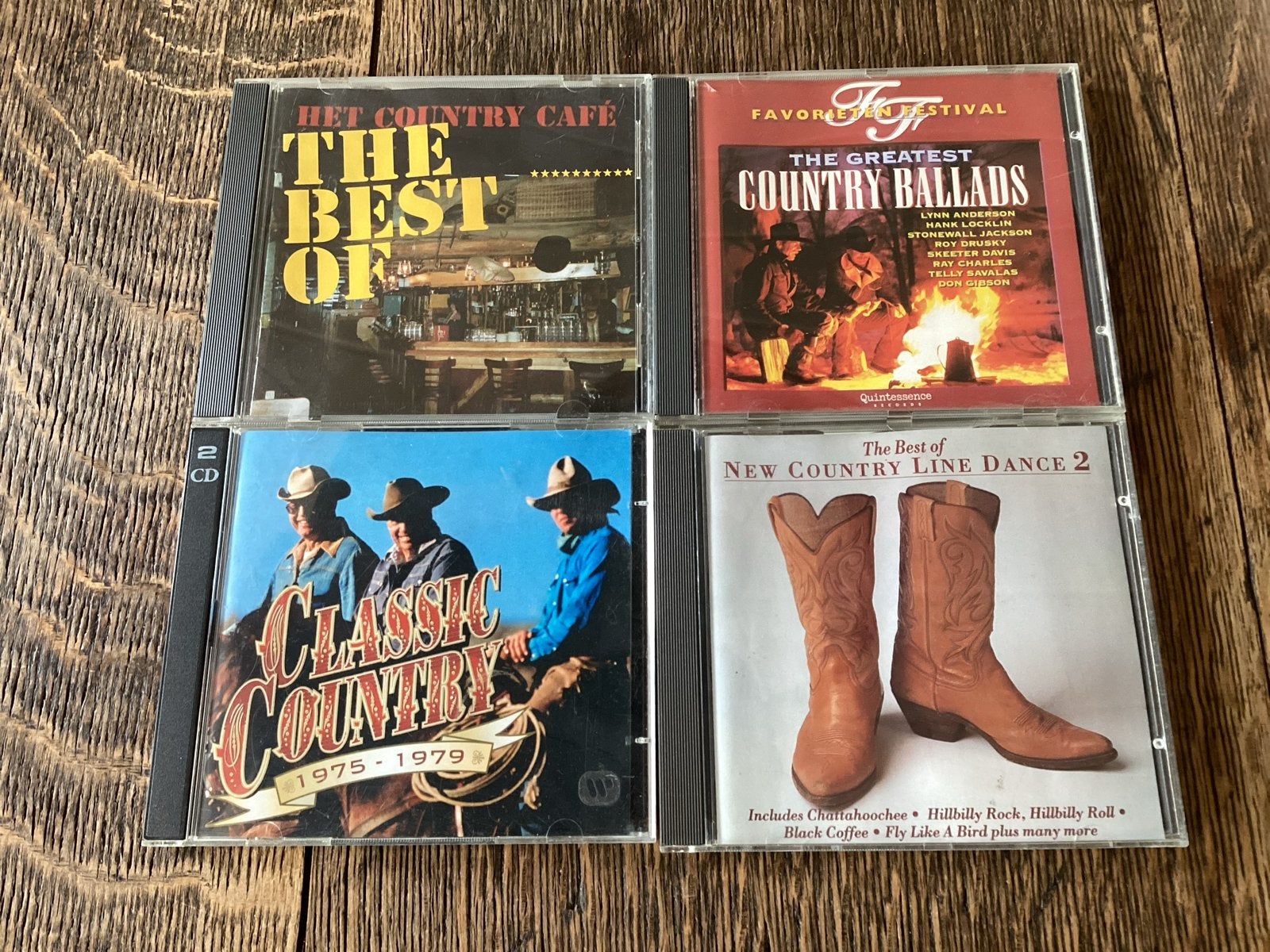 4 Country CD's: The Best Of, Greatest Ballads, Classic C. 3€, Ophalen of Verzenden, Gebruikt, Verzamelalbum, Country