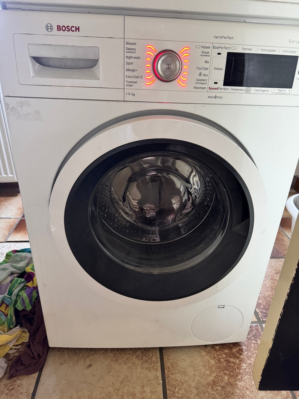 Bosch Serie 8 VarioPerfect Wasmachine - 9kg, 1600 toeren, Ophalen, 8 tot 10 kg, Voorlader, Kort programma