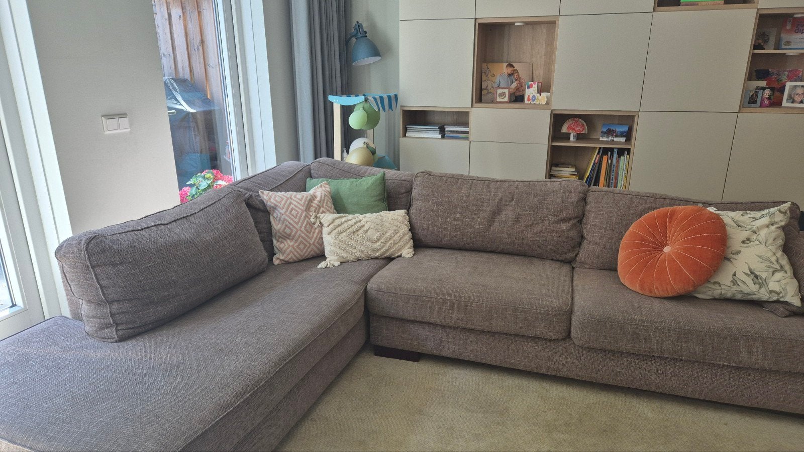 Gratis Hoekbank (300x220 cm), Huis en Inrichting, Banken | Bankstellen, Ophalen, Gebruikt, Hoekbank, 300 cm of meer
