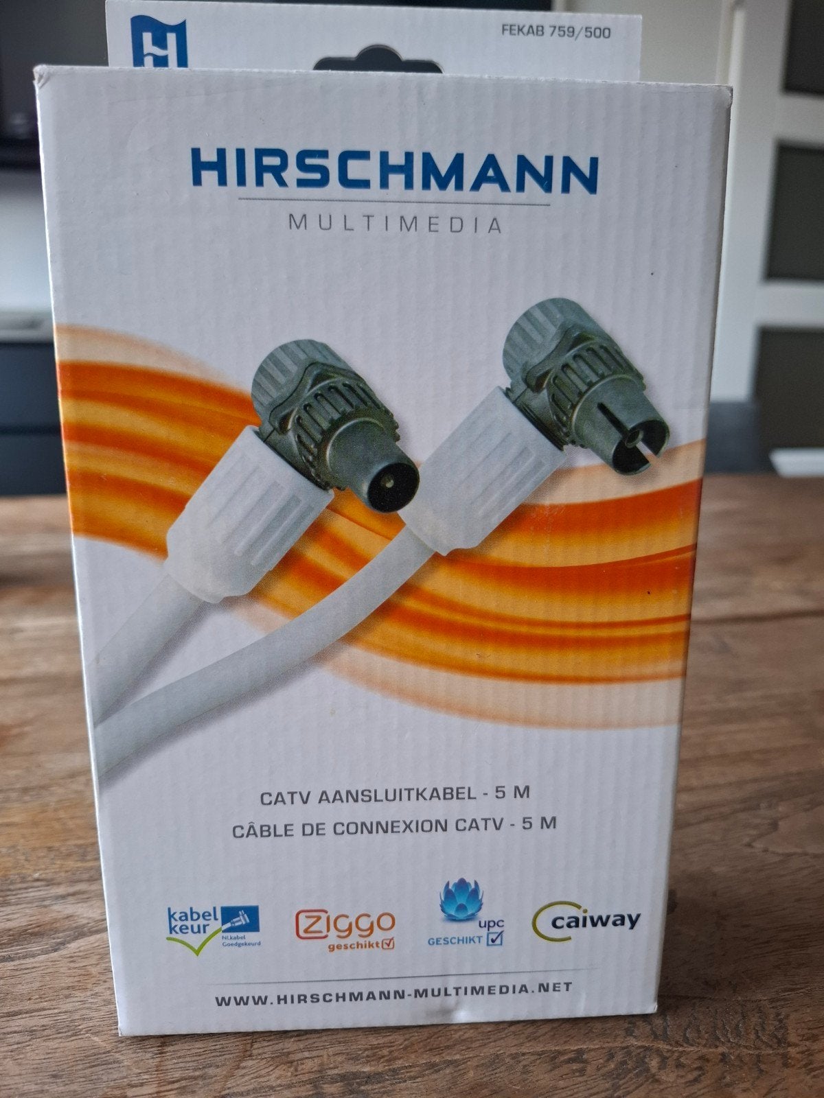 Hirschmann Multimedia CATV Aansluitkabel - 5M, Ophalen of Verzenden, Nieuw, 2 tot 5 meter, Tv-kabel