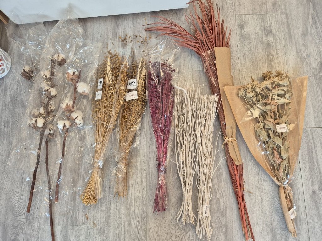 Verzameling droogbloemen, Huis en Inrichting, Woonaccessoires | Droogbloemen, Ophalen, Gebruikt