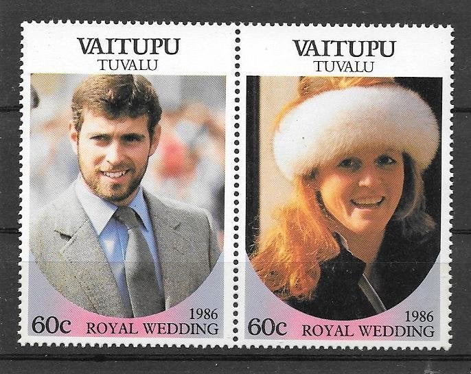 Vaitupu - Tuvalu 1986  Andrew & Sarah, Verzenden, Postfris