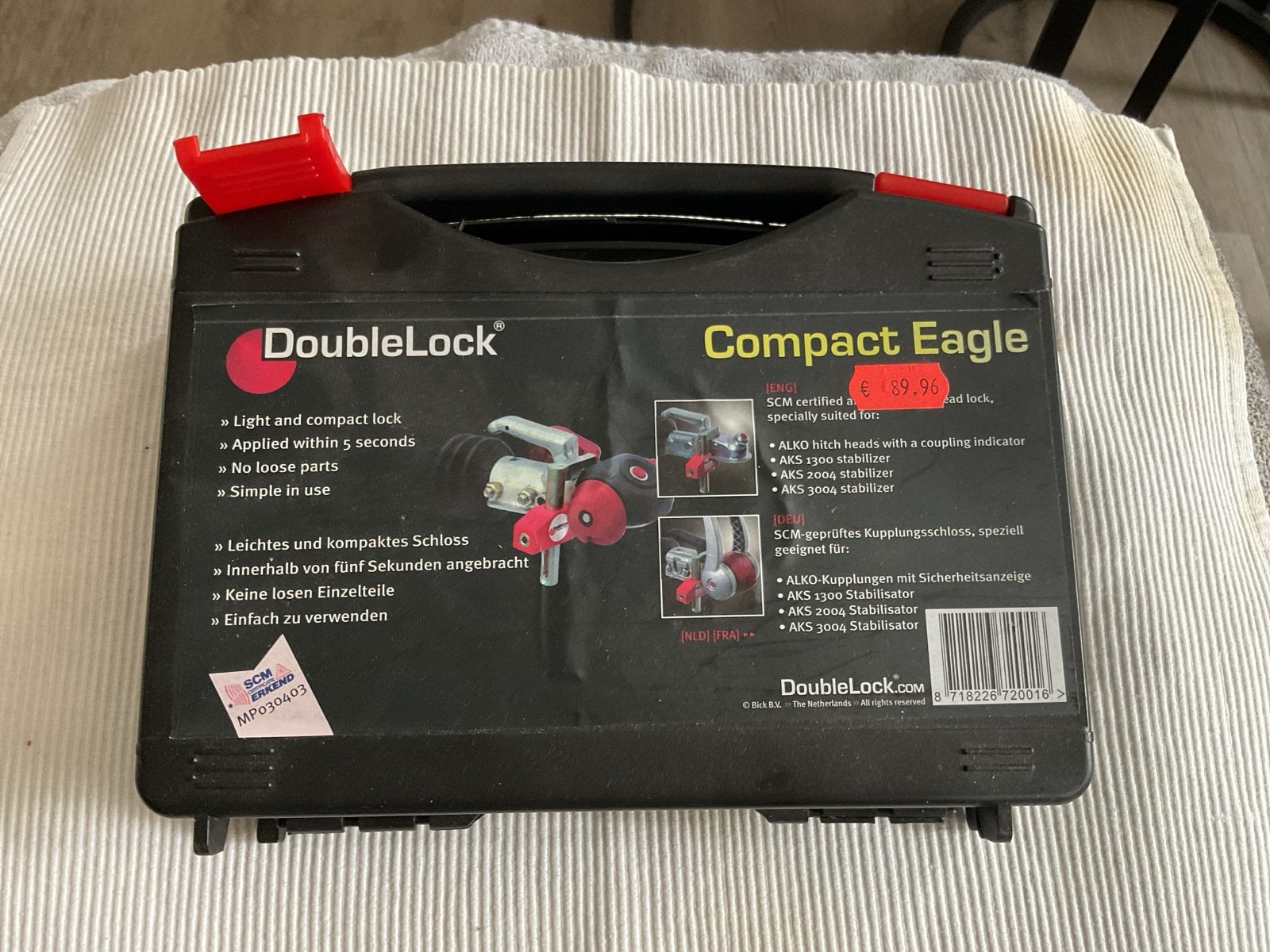 DoubleLock Compact Eagle SCM gekeurd disselslot, Ophalen of Verzenden, Zo goed als nieuw
