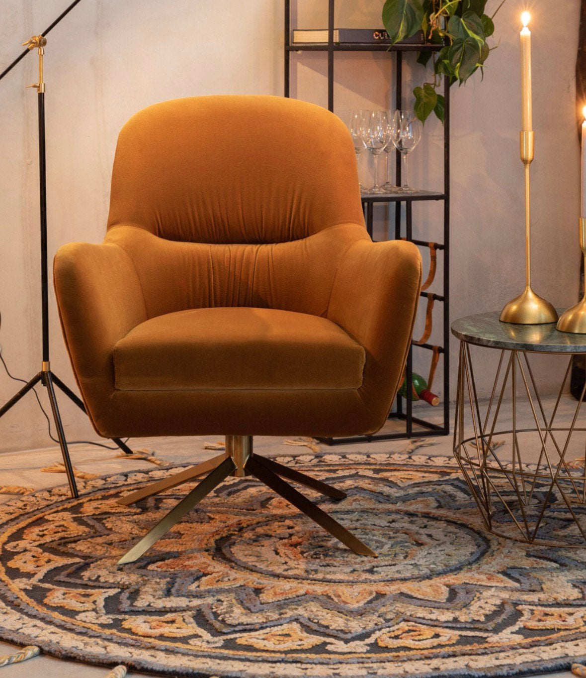 Dutchbone Robusto fauteuil, Ophalen of Verzenden, Zo goed als nieuw, 75 tot 100 cm, 50 tot 75 cm