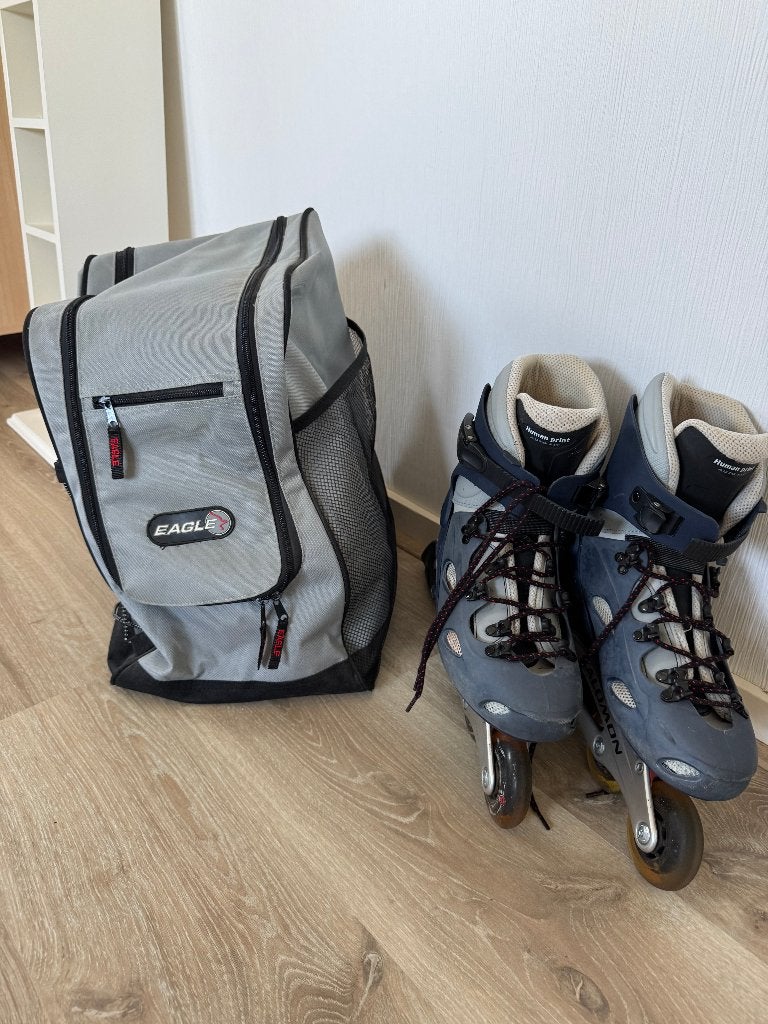 Skeelers Salomon EU maat 42 2/3, met draagtas, Gebruikt, Dames, Inline skates 4 wielen, Salomon