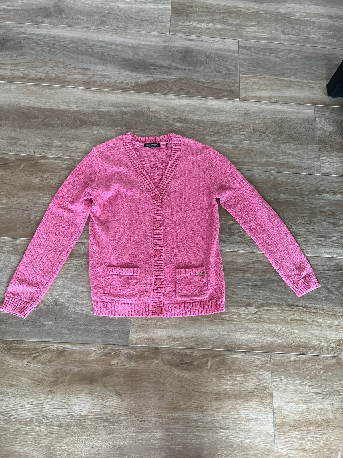 Roze vest met knopen en zakjes, Kleding | Dames, Truien en Vesten, Verzenden, Zo goed als nieuw, Maat 38/40 (M), Roze