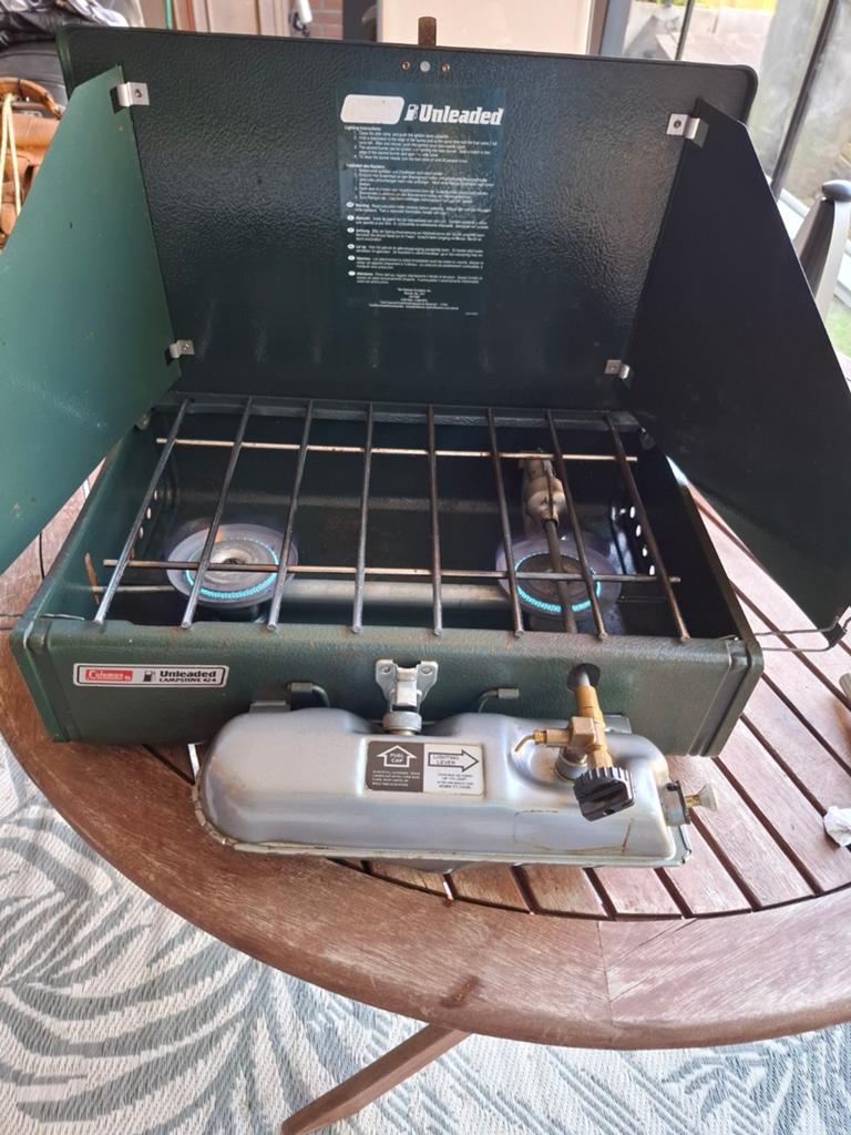 Coleman 424 2 pits benzinebrander retro kamperen t1 t2 vw, Caravans en Kamperen, Ophalen of Verzenden