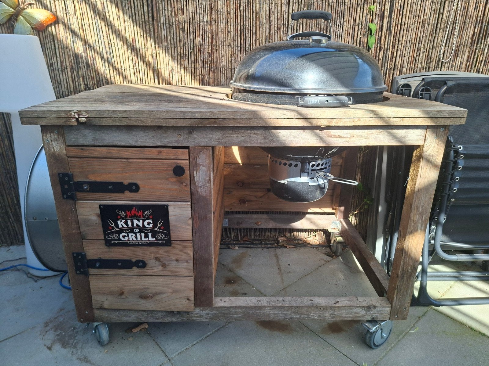 Weber Master-Touch barbecue + buitenkeuken, Ophalen, Gebruikt, WEBER BBQ
