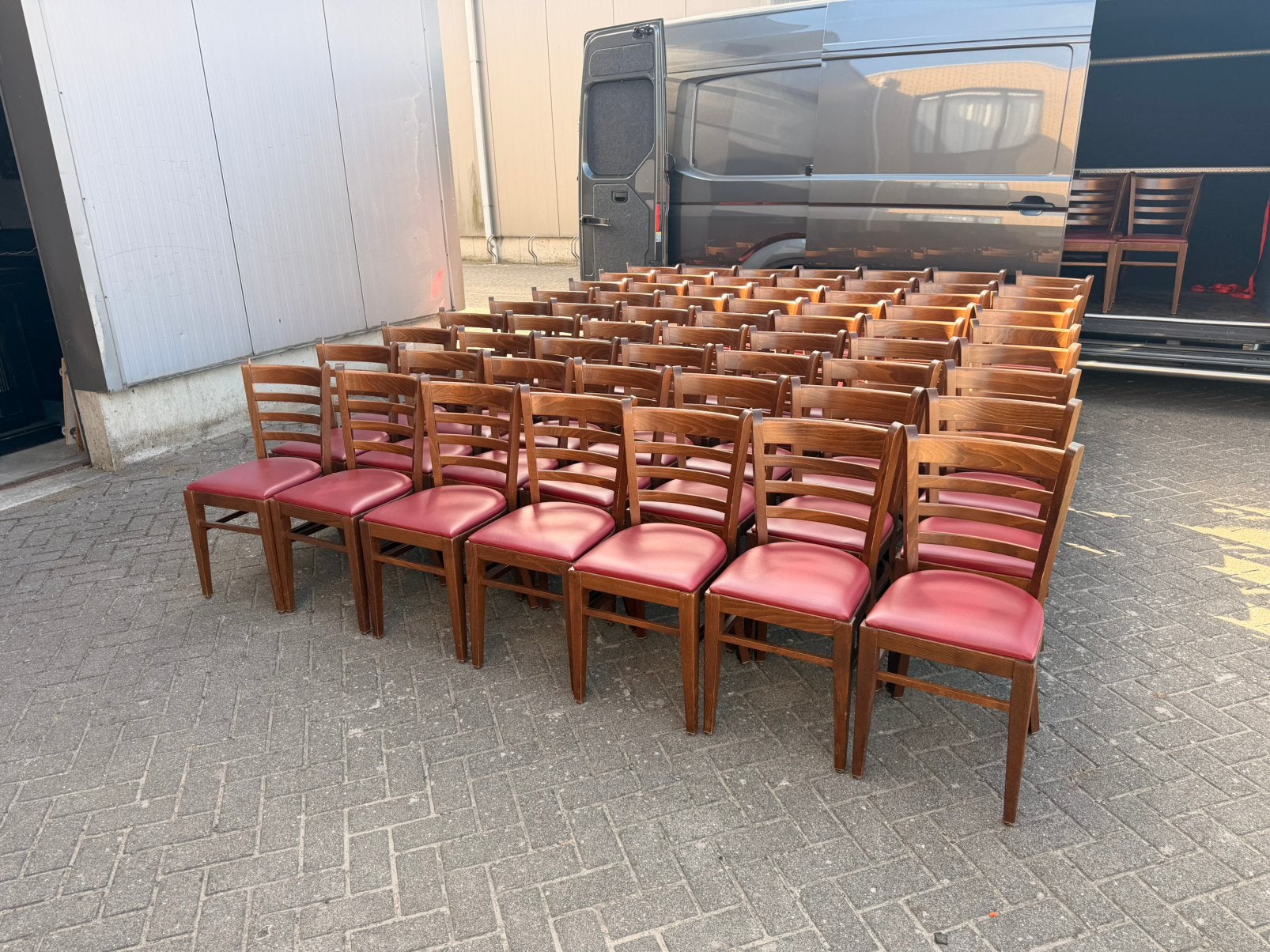 Cafe bar kroeg thonet bistro retro vintage stoelen, Bruin, Ophalen of Verzenden, Overige materialen, Gebruikt