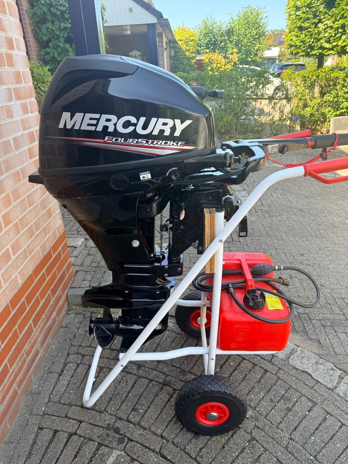Mercury 15 pk 4 takt, kortstaart, knuppel bj 2016 vaarklaar, Ophalen, 10 tot 30 pk, Gebruikt, Viertaktmotor