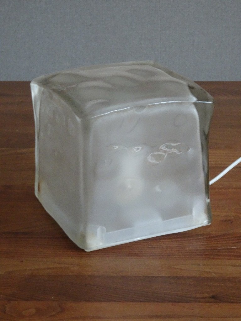 Vintage Ikea Iviken Ice Cube lamp, Gebruikt, Vintage, Verzenden, Glas