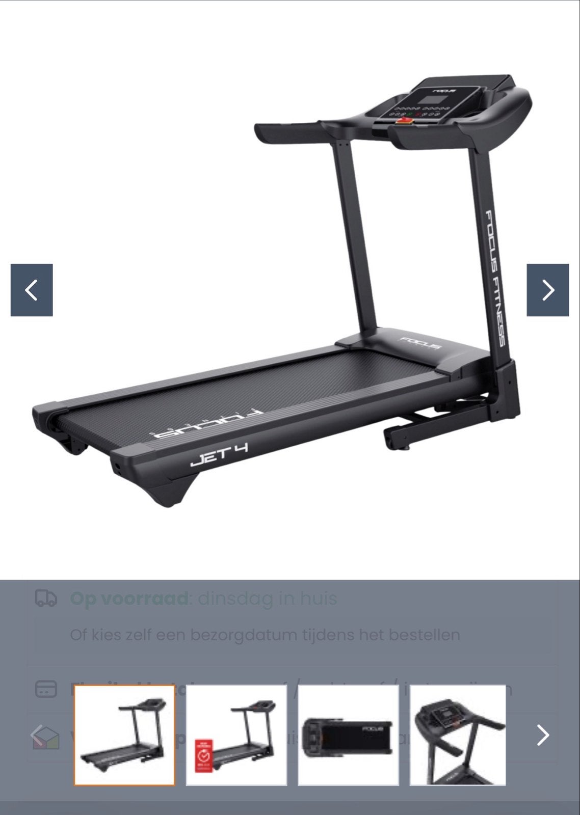 Focus Fitness Jet 4 Loopband - Zo goed als nieuw, Ophalen of Verzenden, Zo goed als nieuw, Metaal, Loopband
