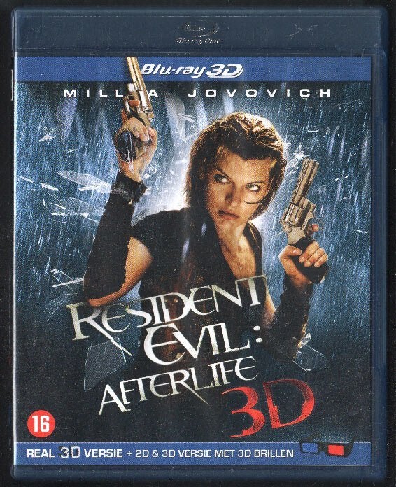 Resident Evil: Afterlife 3D+2D. Blu-ray. LEES!, Vanaf 16 jaar, Nederlands, Film, Science Fiction en Fantasy