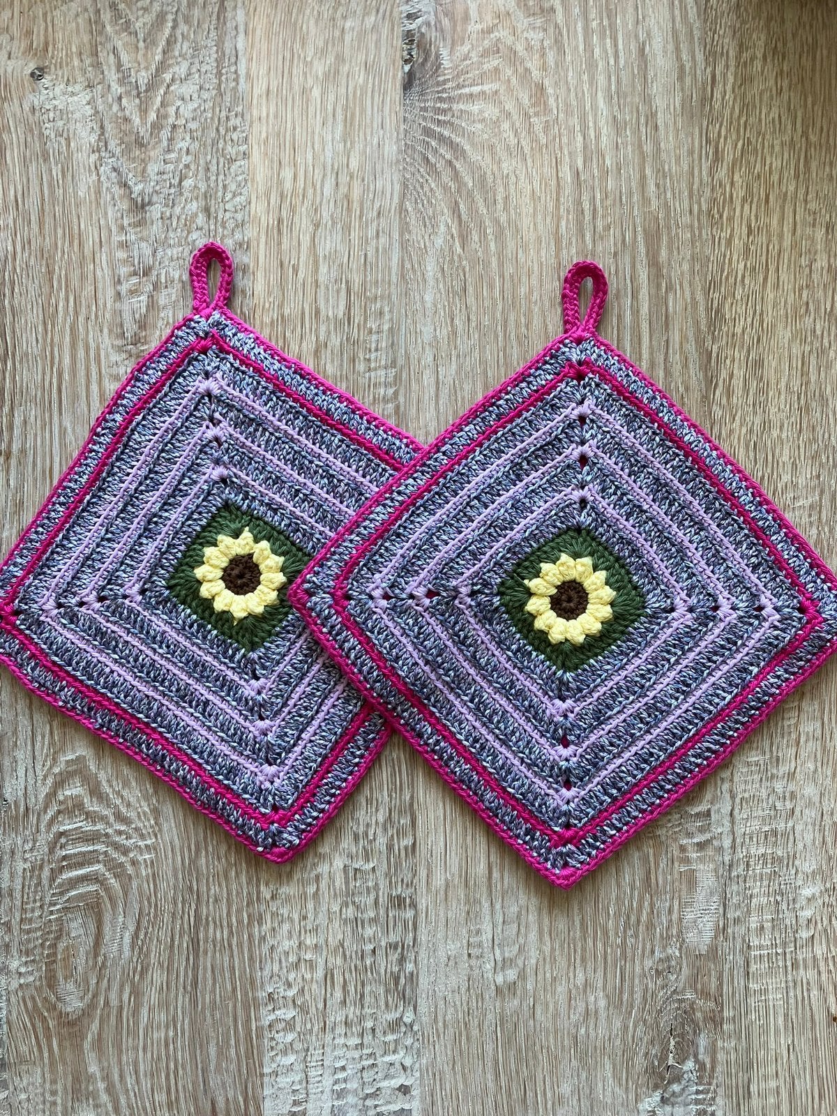 Zeer stevige pannenlappen dubbel gehaakt, Huis en Inrichting, Keuken | Textiel, Ophalen of Verzenden, Nieuw, Overige kleuren, Overige typen