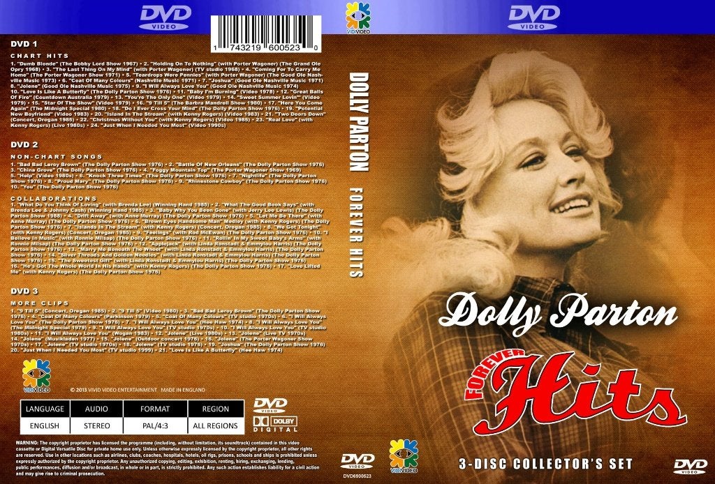 3 dvd set  Dolly Parton - Forever Hits, Alle leeftijden, Verzenden, Nieuw in verpakking, Muziekvideo's