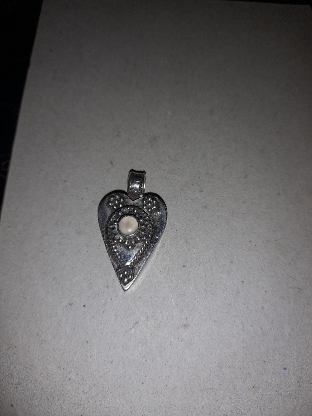 hanger hartje 925 zilver gekeurd, Ophalen, Zo goed als nieuw, Zilver, Zilver