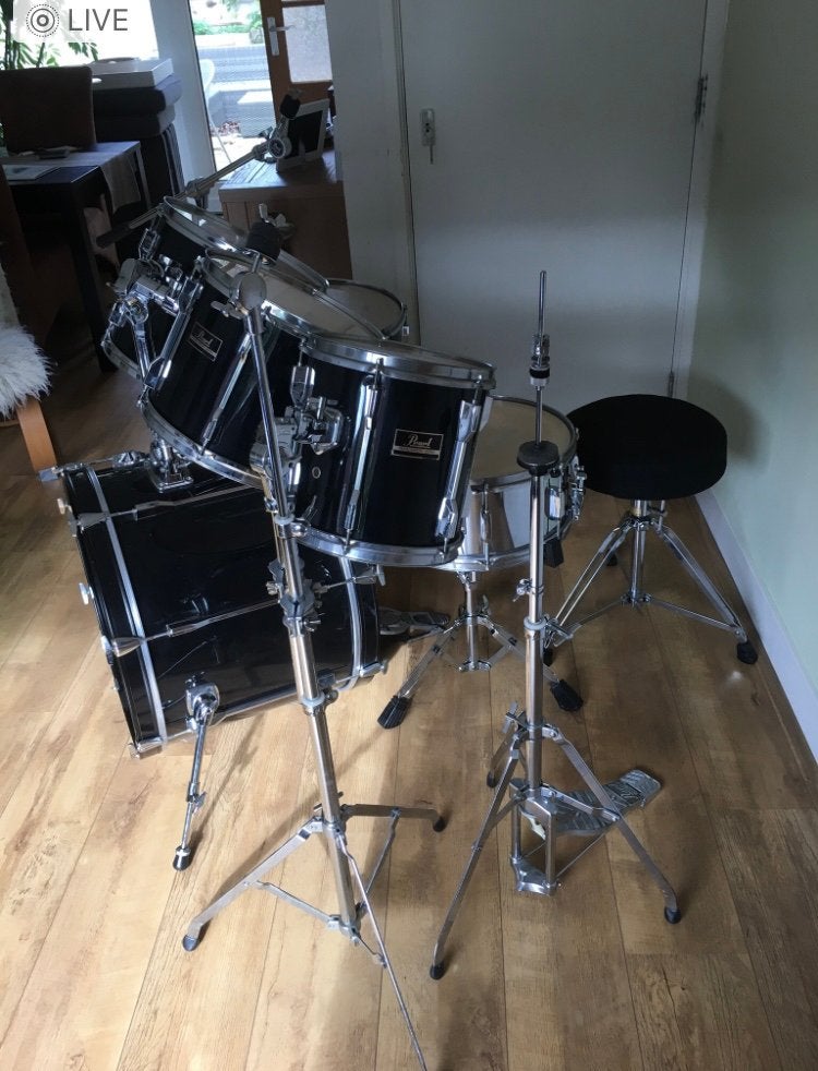 Drumstel Pearl export 1e serie, Ophalen, Zo goed als nieuw, Pearl