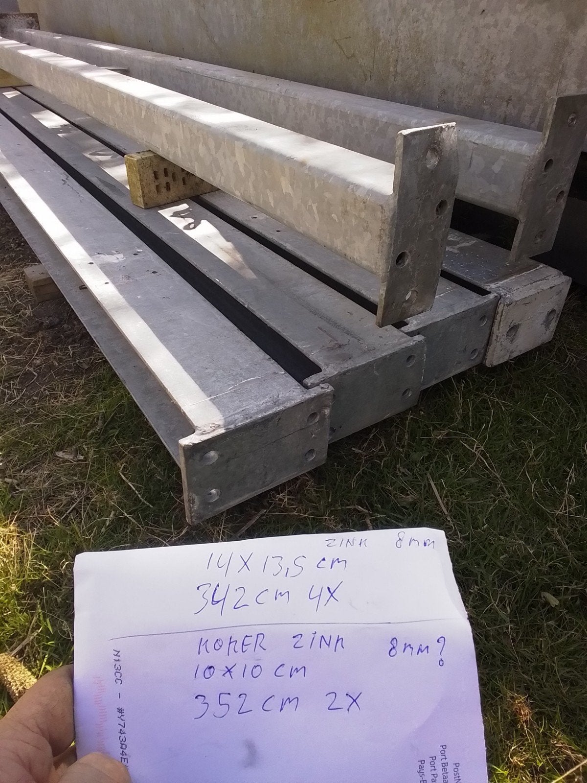 zuil staanders pilaar, Ophalen