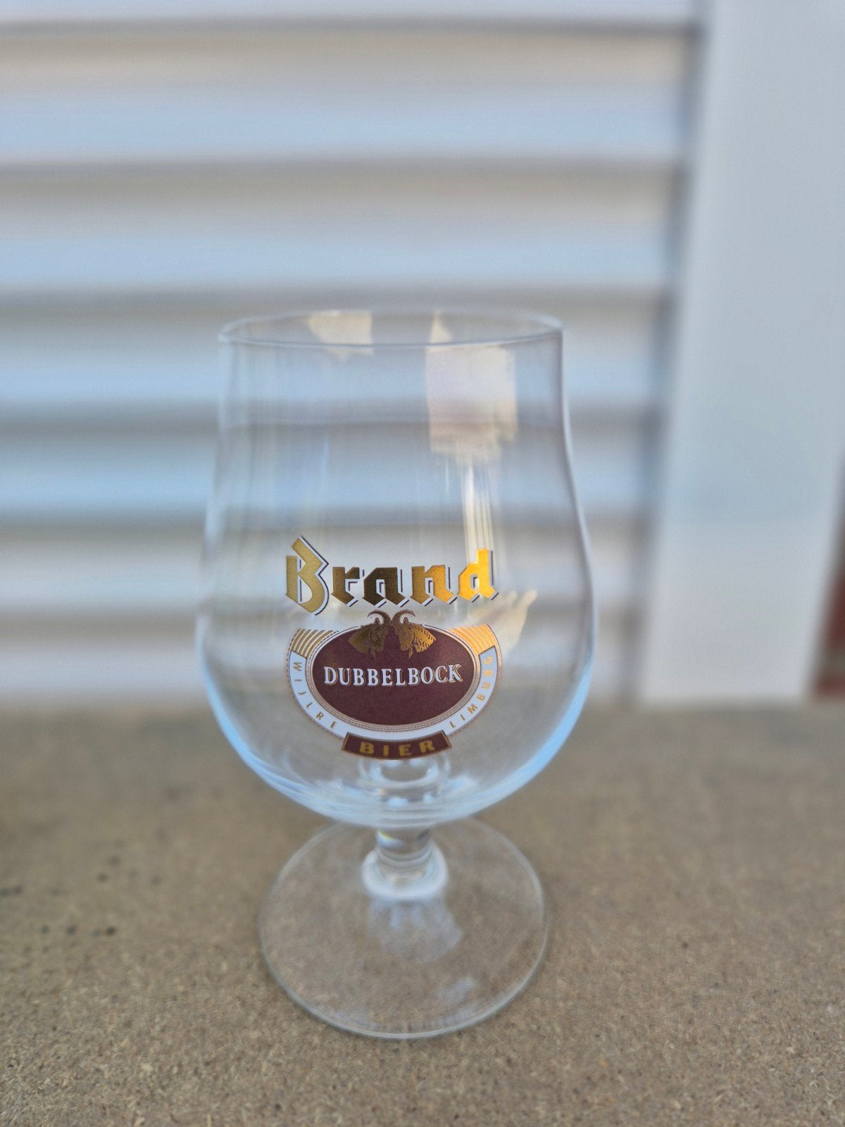 Brand Dubbelbock Bierglas - Zo goed als nieuw, Ophalen, Zo goed als nieuw, Bierglas