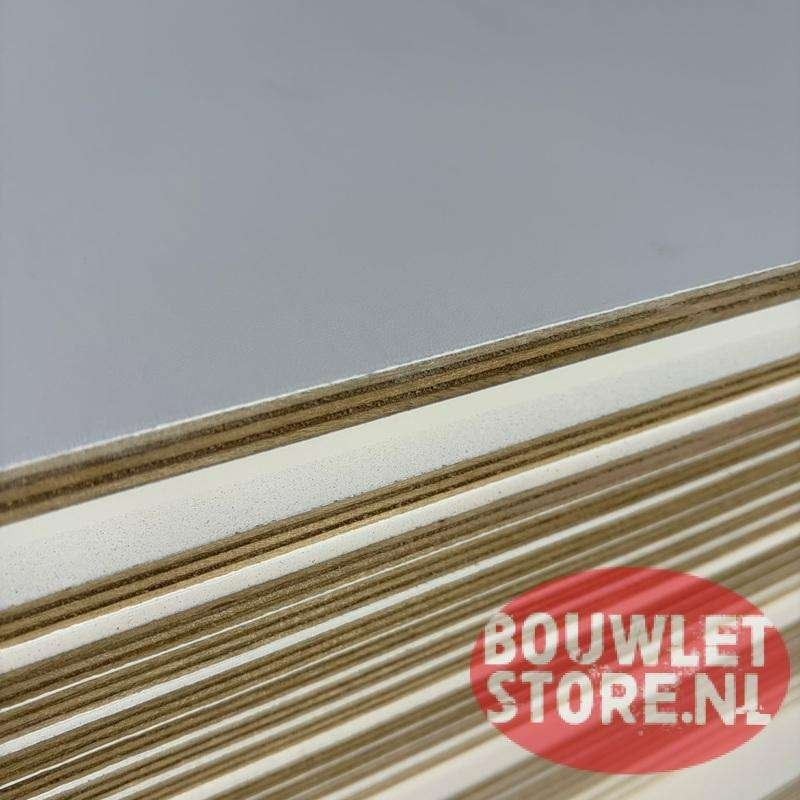 Multiplex 15 mm | Duraprime paint wit | WBP | 2500x1220mm, Doe-het-zelf en Verbouw, Niet ingevuld, Multiplex, Minder dan 20 mm